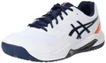ASICS Herren Gel-Dedicate 8 Sneaker, White Black, 42 EU