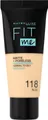 MAYBELLINE NEW YORK Foundation FIT ME! MATTE + PORELESS MAKE-UP, für einen natürlich mattierten Teint, leichte bis mittlere Deckkraft