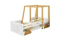 Flieks Kinderbett (mit Rahmen aus Kiefer), Autobett Jeep-Bett Kiefer Einzelbett mit Lattenrost 90x200cm
