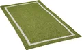 Gino Falcone Teppich Benito, rechteckig, Höhe: 6 mm, Flachgewebe, Uni Farben, mit Bordüre, In- und Outdoor geeignet