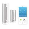 Netatmo Smarte Wetterstation - WLAN, Funk, Innen- und Außensensor,