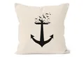 Autiga Dekokissen Kissenbezug Anker Vögel Anchor Birds Kissenhülle Dekokissen 40x40 Baumwolle Autiga®