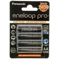 Akkus Panasonic Eneloop Pro BK-3HCDE/4BE, Mignon, AA, Ni-Mh, 2550 mAh, 4 Stk., wie 4006, 4106, 4706
