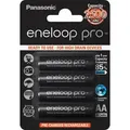Panasonic eneloop Pro Akku AA - 4er-Blister (BK-3HCDE/4BE) - Schwarz