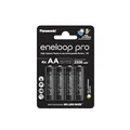 eneloop pro, AA/Mignon NI-MH Akku, 4er-Pack, Kapazität mit min. 2500 mAh, Ready-to-Use NI-MH Akkus, bis zu 500 Mal wiederaufladbar, plastikfreier Verpackung, pro, schwarz