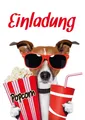 10 Einladungskarten Kino: Geburtstagseinladungen für Mädchen und Jungen, K