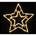 Led Fensterbild Mit Dual Timer - Stern - Weihnachts Fenster Deko Silhouette Warm Weiß Beleuchtet