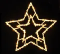 LED Fensterbild beleuchtet - 4 Motive - Weihnachtsdeko Fenster Deko mit Timer