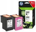HP 302 Schwarze Tinte + Dreifarbiges CMYK-Set OfficeJet 4650 3830 5200 ORG