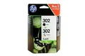 ORIGINAL HP 302BK MULTIPACK + HP 302C X4D37AE FÜR HP 3830 3832 4650 1110 2130 3