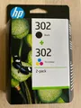 Original HP Multipack  302  black  + color  " Neu "