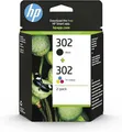 HP 302 (X4D37AE) Original Druckerpatronen, Black + Tri-color, für HP DeskJet