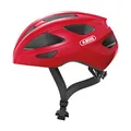 ABUS Rennradhelm Macator - sportiver Fahrradhelm für Einsteiger - auch für Zopfträger/-innen - für Damen und Herren - Rot, Größe S