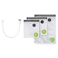 CASO Vacu ZIP-Adapter Set Vakuumzubehör mit Schlauch 10 Beutel Sticker Weiß