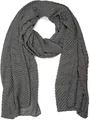 styleBREAKER Damen Schal fein gekreppt | Leichter Plissee-Schal für stilvolle Looks | Elegantes Halstuch mit fließenden Falten | Modisch Vielseitig & Angenehm weich | 96 x 192 cm, Farbe:Dunkelgrau
