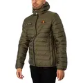 Ellesse Herren Lombardy Padded Jacket Mantel, Khaki, S - dunkelgrün - S