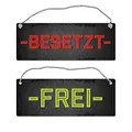 Besetzt - Frei Wendeschild mit Kordel