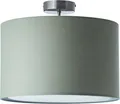 Lüttenhütt Deckenleuchte LÜCHTE Deckenlampe Textilschirm graugrün 40cm