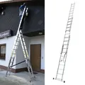 KRAUSE Corda VielzweckLeiter Mehrzweckleiter Allzweckleiter 3x11 Sprossen