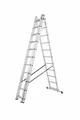 Krause Corda Alu Vielzweckleiter Sprossenleiter 3 x 11 Tritte Sprossen L: 645 cm