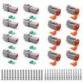 Deutscher Stecker KFZ 2 Polig,DTSteckerSet,8 Sätze Wasserdichter Elektrischer...