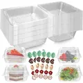 50 Stück Transparente Cupcake-Boxen, 4.2 Zoll, Für