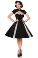 Belsira Schwarzes Vintage Kleid mit Bolero 50062 - sexy Damenkleid XS