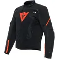 Dainese Smart LS Sport D-Air® Airbag Motorrad Textiljacke, schwarz-rot, Größe 48 für Männer