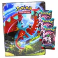 Pokemon Karten Karmesin & Purpur Paradox Rift Sammelkarten - 1 Mappe + 3 Booster