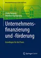 Unternehmensfinanzierung und -förderung: Grundlagen für die Praxis (Wirtschaftsförderung in Lehre und Praxis)