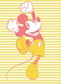 Komar Bild Mickey Unwind, Disney (1 St), Wandbild zur Dekoration im Kinderzimmer - ohne Rahmen