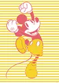 Komar Wandbild - Mickey Unwind - Größe: 50 x 70 cm - Disney, Kinderzimmer, Wandgestaltung, Bild