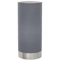 Eglo LED Tischleuchte PASTERI grau nickel E27 max. 40W mit Touchfunktion