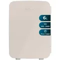Cecotec - Kleiner Kühlschrank Bolero Minicoling 6l Bahamas Beige. Kapazität 6 L, Betrieb 12-220 V, Kompatibelmit Autos Und Wohnwagen, Heiße Und Kalte Funktion, Einstellbare Temperatur Von5 oc Bis 65 oc.