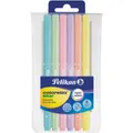 6 Pelikan Colorella Star C302 PASTELL Filzstifte farbsortiert