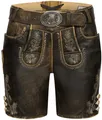 Lederhose Hotpants Zelda in Braun von Nübler Größe 38