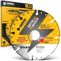 Amboss Diamant Trennscheibe Metal Shock für Metall/Stahl/Inox - 115 x 1,8 x 22,23 mm