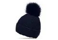 Caspar Bommelmütze MU173 Damen Winter Mütze Strickmütze Bommelmütze mit Kunstfell Bommel
