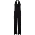 Les Lunes Jumpsuit PENNY Overall Jersey Wide Leg Neckholder PENNY Overall, Wasserfall Ausschnitt, Jersey, weites Bein schwarz M