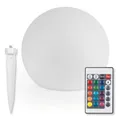 EASYmaxx Solarleuchte Deko Beleuchtung 30cm Kugel Farbwechsel Pool Teich Garten