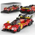Mould King Speed Champion Auto Serie mit Acrylvitrine, Technik Bausteine 27100 Rennwagen Sportwagen Bauspielzeug, sammelbares Modellauto，Klemmbausteine Rennauto Bausätze (355 Teile).