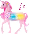 Barbie Magic Unicorn, 20 Kombinationen von Lichtern, Geräuschen und Musik