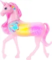 Barbie funkelnd leuchtendes Einhorn mit 20 interaktiven Kombinationen aus