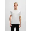 BOSS ORANGE T-Shirt Tales mit BOSS Stickerei auf der Brust weiß XXL (54)