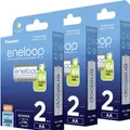 Panasonic eneloop HR 6 Akkus AA 2000 mAh 1.2 V Ihalt: 3 x 2 Akkus