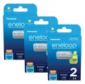 6x Panasonic AA Eneloop LR6 NiMH Akku-Batterien 2000mAh 2BL