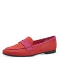 MARCO TOZZI Damen Slipper mit Blockabsatz Vegan, Rot (Fire Comb), 38 EU