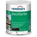 Deckfarbe Schwarz, 0,75 Liter, Deckfarbe Für Innen Und Außen, Wetterschutzfarbe Viele Untergründe, Hochdeckend, Wetterfest - Remmers