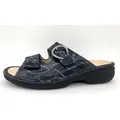 Finn Comfort mumbai/marine/teyus Damen Pantolette in Blau, Größe 39 - Blau - 39