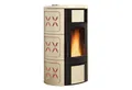 Extraflame Pelletofen Extraflame Iside Idro H15 Wasserführender Pelletofen Majolika Weiss, 18.1 kW, Pelletofen wassergeführt